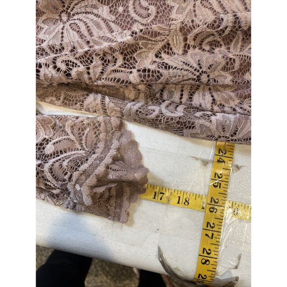 2 pc Maya Brooke Lace Top & Pants Set Dusty Rose Size 10 - Picture 11 of 16